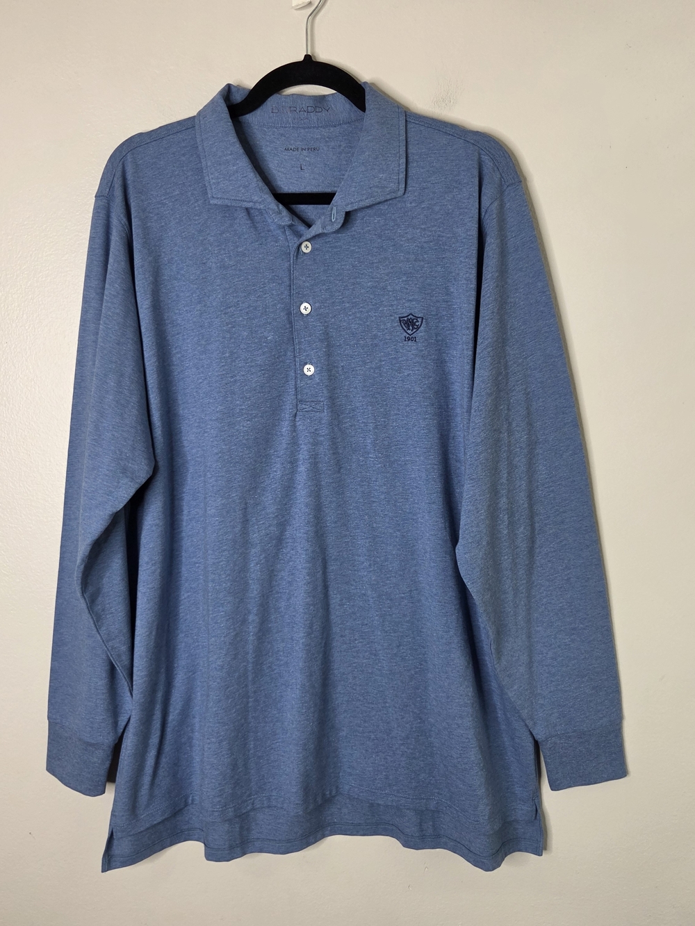 B. Draddy USA Golf Long Sleeve Polo Shirt